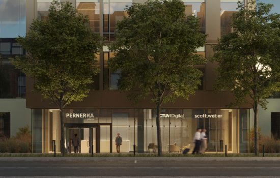 Pohled na vstup do lokality PernerKa